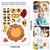 Make A Face Stickers for Kids DIY Make Your Own Christmas Trees Safaris Sea Fantasy Animals Puzzle Stickers Boys Girls Gifts Toy 4