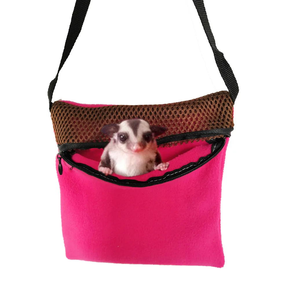 Outgoing Sleeping Bag Small Animal Carriers Rats Hamster Carrier Bag Travel Carry Pouch Breathable Handbag for Sugar Glider pet carrier pet sleeping bag