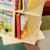 EdQ Rotating Book Display - Birch: Spinning Plywood Storage Bookshelf with Acrylic Windows for Kids Classroom, Playroom, 4