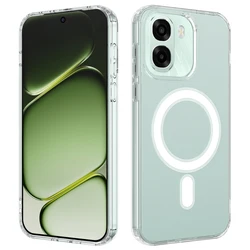 Enhanced Magnetic Acrylic Transparent Hard Case with All - Wrap Protection for OPPO A6 5G (Clear)