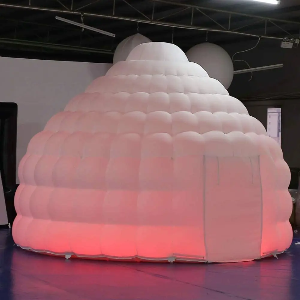 

SAYOK 4m Inflatable Igloo Dome Tent Giant Inflatable Dome House Tent with Floor Mat Air Blower for Event Party Wedding Decor