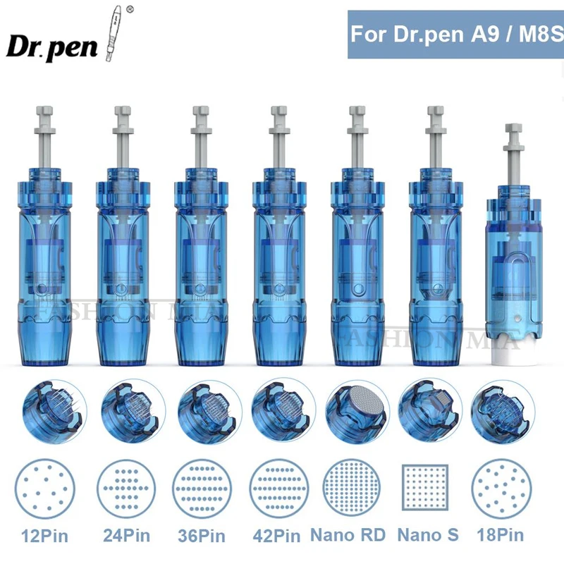 5/20pcs Dr Pen M8S Cartridge Needle 12/ 18 /24 /36 /42 Pin Nano Bayonet Cartridge Replacement Head for Dr. pen M8S /A8S/ A9/ A11 microneedling derma pen,microneedling needle cartridge,microneedling cartridge