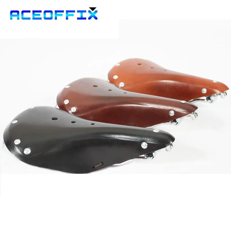 Aceoffix for Brompton Saddle Leather Handmade Men or Women Folding