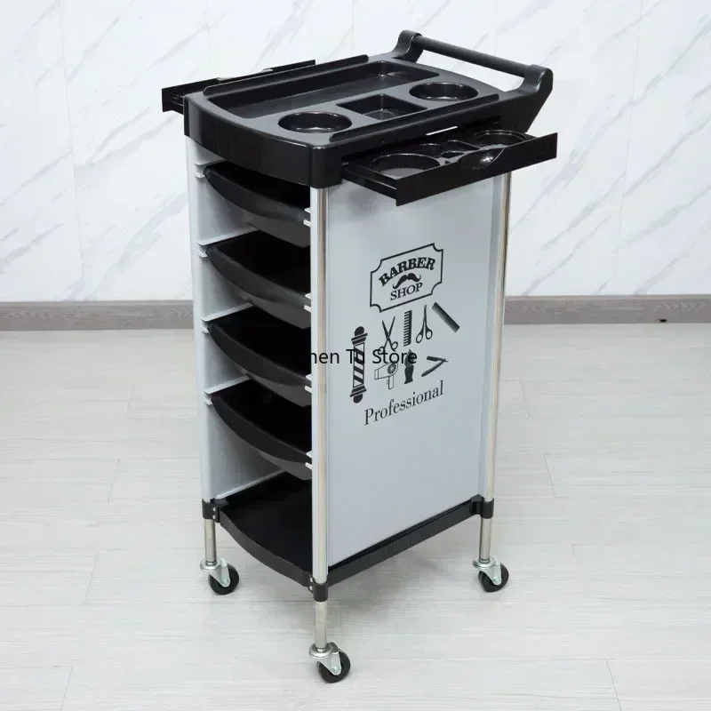 Dressing Serving Cart Spa Mini Trolley Rotating Lash Clinical Nails Salon Welding Wine Carrello Parrucchiere Auxiliary Furniture, multi layer storage trolley