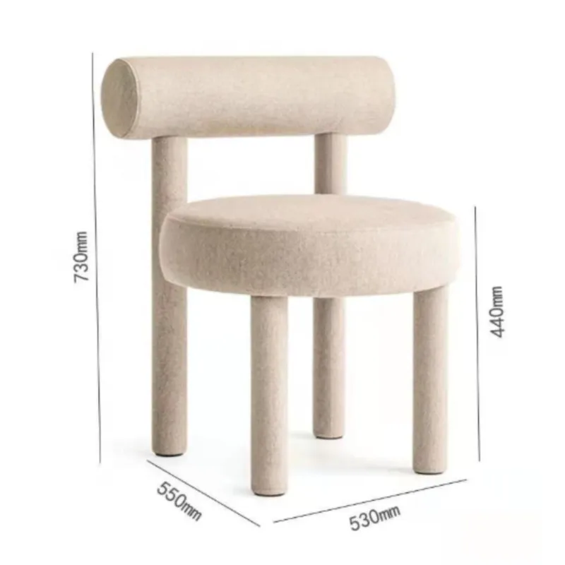 Internet Celebrity Light Luxury Home Bedroom Dressing Table Makeup Chair Designer Model Room Creative Ins Dining Chair X&D