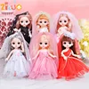 BJD dolls 13 Movable Joint 1/12 16cm Princess Dress Up Doll Wedding Suit Cute Doll Girls Toys Clothes Accessories Birthday Gifts 1
