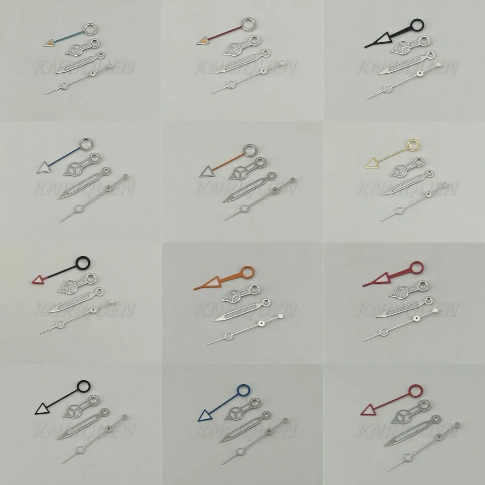 Rlx NH34 GMT Watch Hands Set Mod for NH34A Movement SKX SSK Mod BGW9 Lume 4-hand Explorer II 24 Hour Hand Orange Blue Red Green