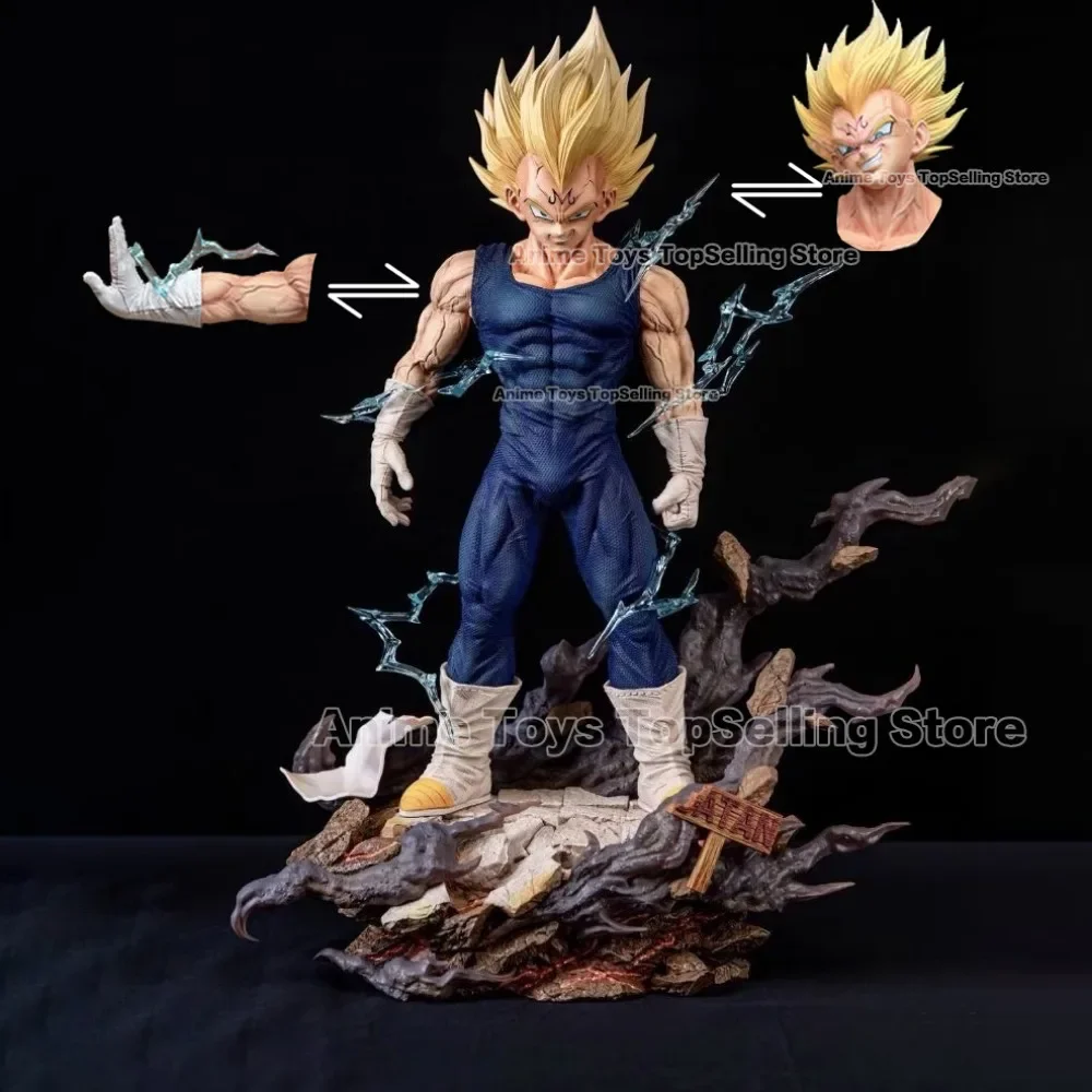 33cm Anime Dragon Ball Z Figure Majin Vegeta Figurine Replaceable hands and head PVC Action Figures Collection Model Toys Gifts