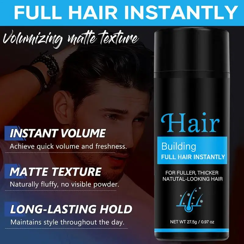 Black Hair Fiber Spray Roots Hair Thickening Powder Building Fibers Thickening Spray Growth Fiber Care