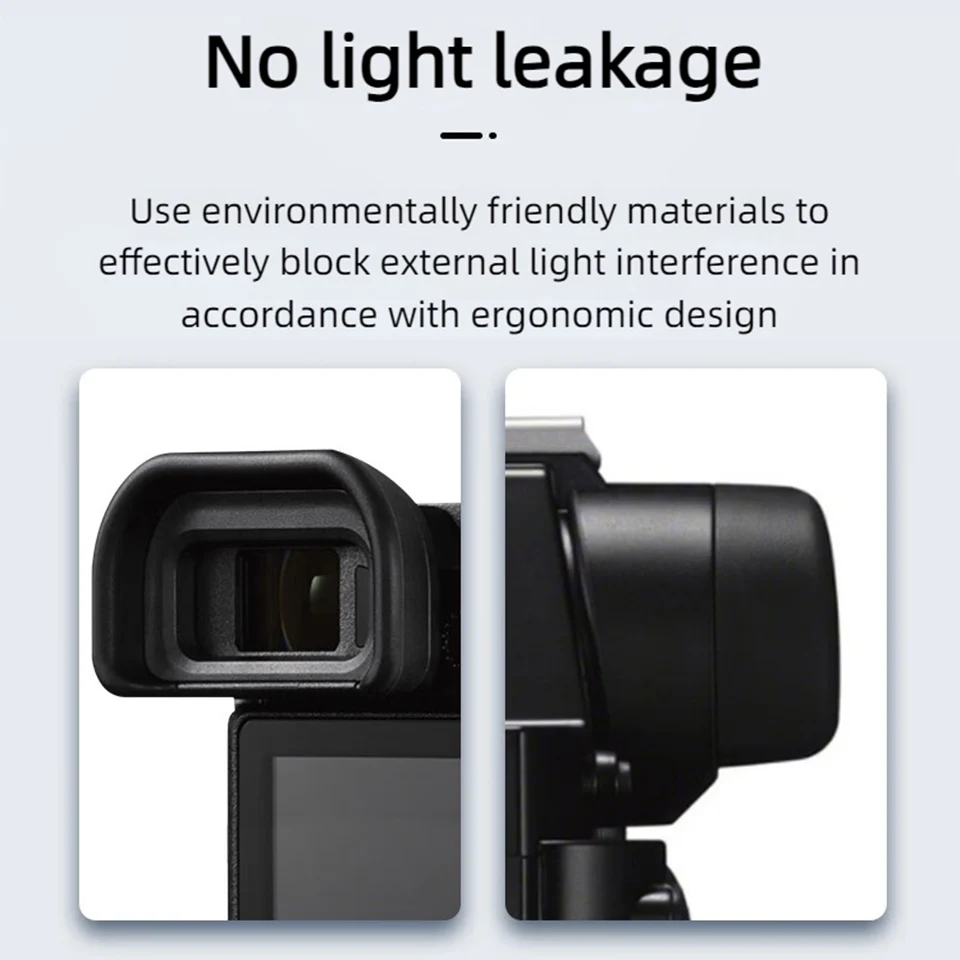 Oculare Per Sony Alpha A6500 A6400 - Protezione Mirino In ABS, 2 Pezzi, Compatibile Con FDA-EP17 - Foto 4