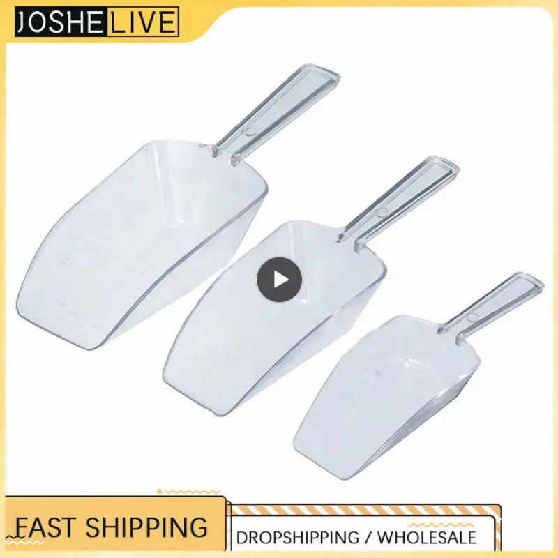 Cucina Crema Buffet Farina Mini Pale Di Ghiaccio Trasparente Cibo Caramelle Scoop Plastica