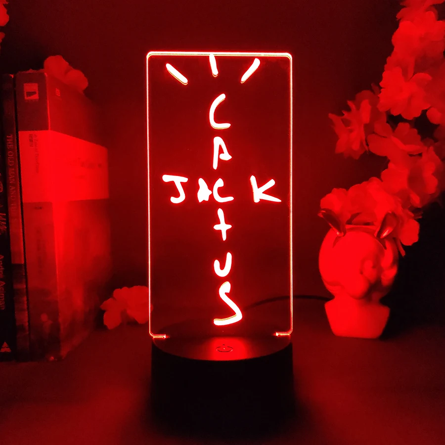 Cactus Jack 3d Illusion Lamp Cool Stuff to Room Decoration Lovely