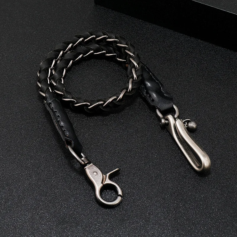 【mahagrid】24FW★ HARD ROCK LEATHER KEYRING HARD ROCK LEATHER KEYRING [BLACK] - MAHAGRID