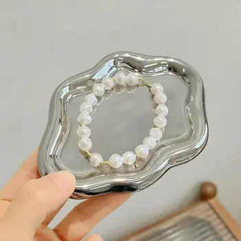 Vassoio portaoggetti semplice per gioielli Forme di nuvola creative Gioielli elettrolitici Orecchini Anello Display Piatto da tavolo per le donne