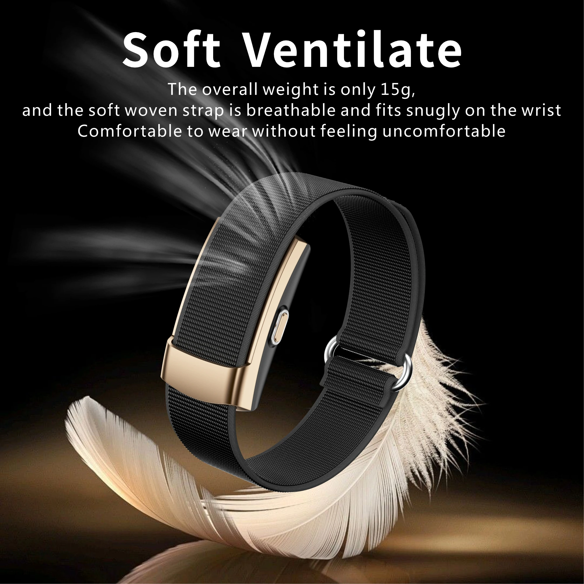 Ultra-Light VWAR Air Fitness Tracker with 170+ Sport Modes and IP68 Waterproof Smartband