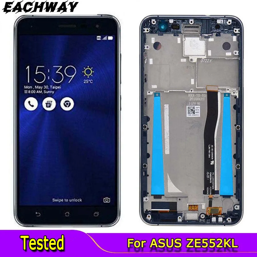 Teste Original Novo 5.5 "preto Para Lcd Asus Zenfone 3 Ze552kl Z012de
