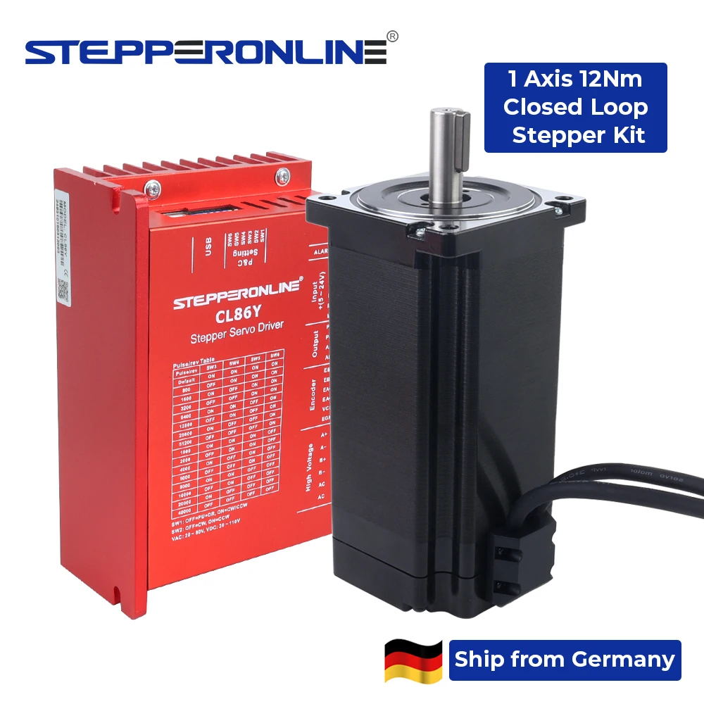 Serie TS 4,30Nm 608,93oz.in 1 Eje Kit CNC Paso A Paso De Circuito Cerrado Nema 34 Motor Y Controlador 1 Cl86t S48 V41 Serie TS 4,30Nm 608,93oz.in 1 Eje Kit CNC Paso A Paso De Circuito Cerrado Nema 34 Motor Y Controlador 1 Cl86t S48 V41