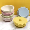 1PCS Baby Silicone Suction Bowl BPA Free Cartoon Shape Food Tray Dishes Plate Child Feeding Non-Slip Tableware Baby Accessories 6
