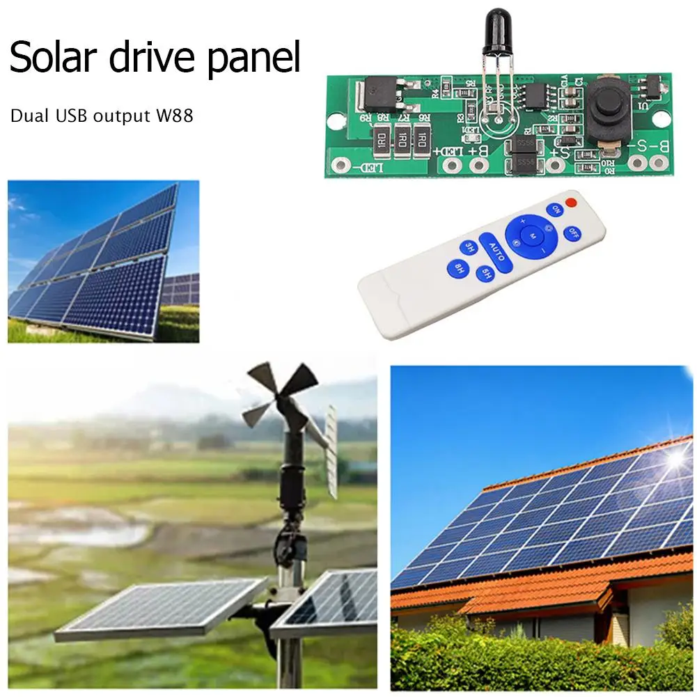 3.2V/3.7V Solar Powered Street Light Panel Solar Circuit Board w/ Remote Control