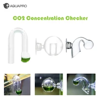 Glass CO2 Concentration Checker Drop Indicator Monitor ADA Style Aquarium Hang On Fish Tank Aquatic Plant Test Cylinder Detector 1