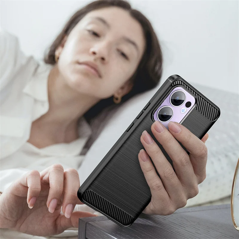 Sleek Matte Silicone Shockproof Phone Case - Oppo Compatible