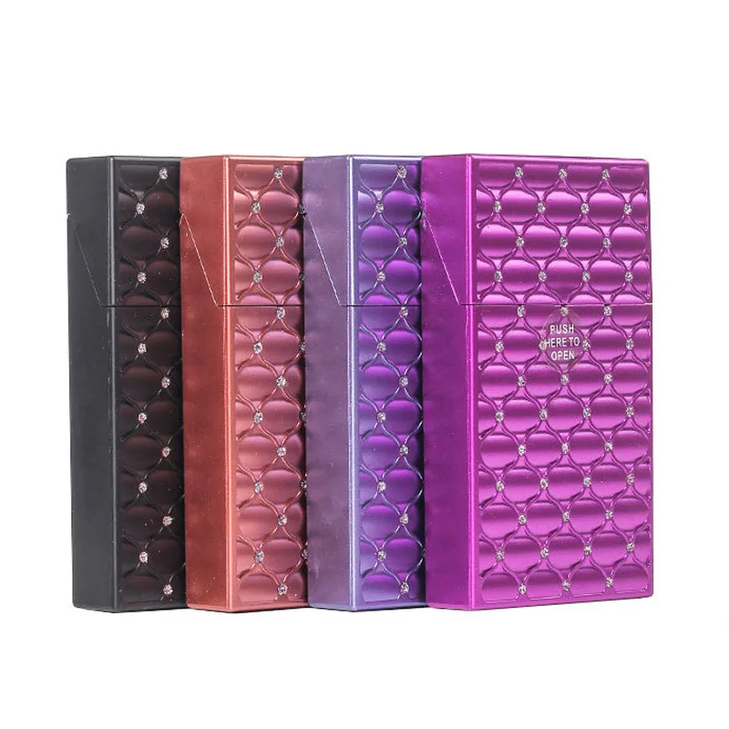 개폐식 키 체인이있는 라이터 홀더 개폐식 로프 클립 흡연 라이터 가방 케이스 담배 허브 흡연 액세서리 11 레이디 슬림 롱 담배 케이스 박스 커버, 얇은 담배 케이스 박스, 단단한 플라스틱 담배 보관 박스 케이스, 담배 박스 케이스 홀더