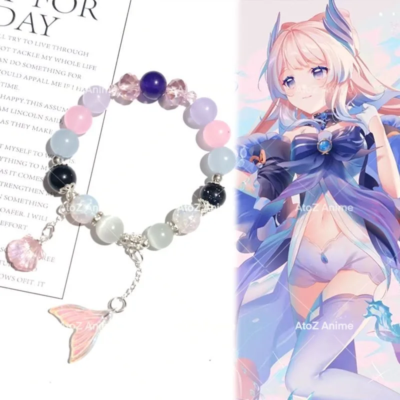 

Genshin Impact Sangonomiya Kokomi Cosplay Bracelets Handmade Unisex Beads Anime Game Jewelry Accessories Gifts Free Shipping