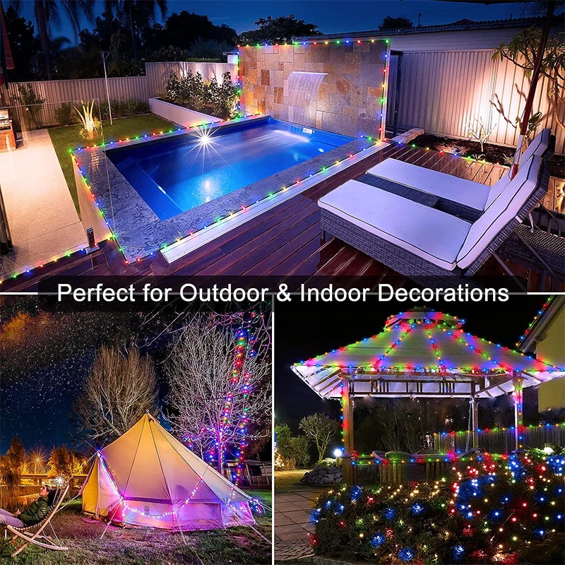 RGBIC Fairy String Lights Color Changing LED Light with App Remote Control Garden Wedding Bedroom Party Decor Multicolor Light