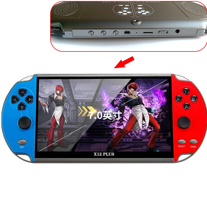 MP5　ポータブルゲーム機 X12 ブラック USBケーブル付き Amazon.com: TCDSTAR Original factory 16GB Retro Handheld Games