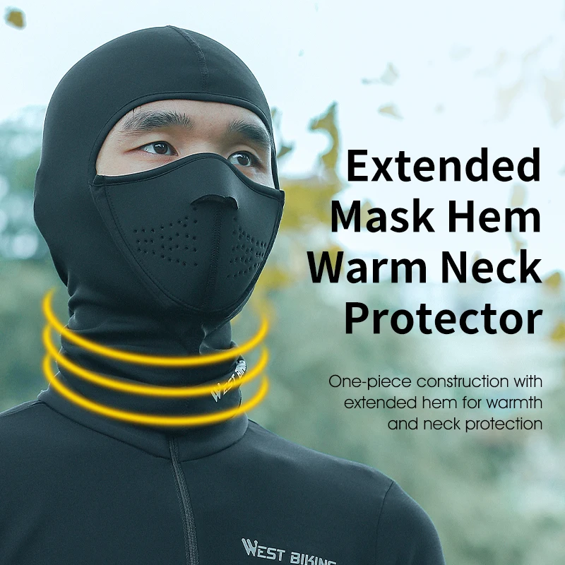WEST BIKING Winter Magnetic Thermal Mask Windproof Outdoor Sports Cycling Headwear Breathable Warm Face Scarf Balaclava Ski Gear 3
