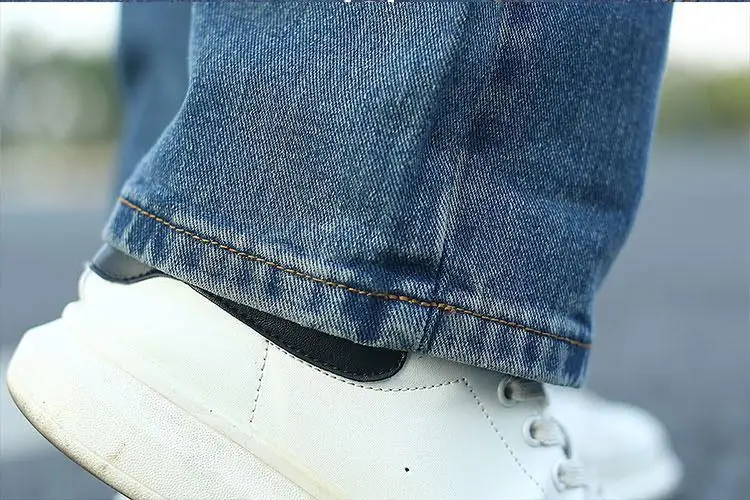 2022 Spring Summer Men's Thin Straight-leg Loose Jeans Classic Style Advanced Stretch Baggy Pants Male Wide leg jeans pants