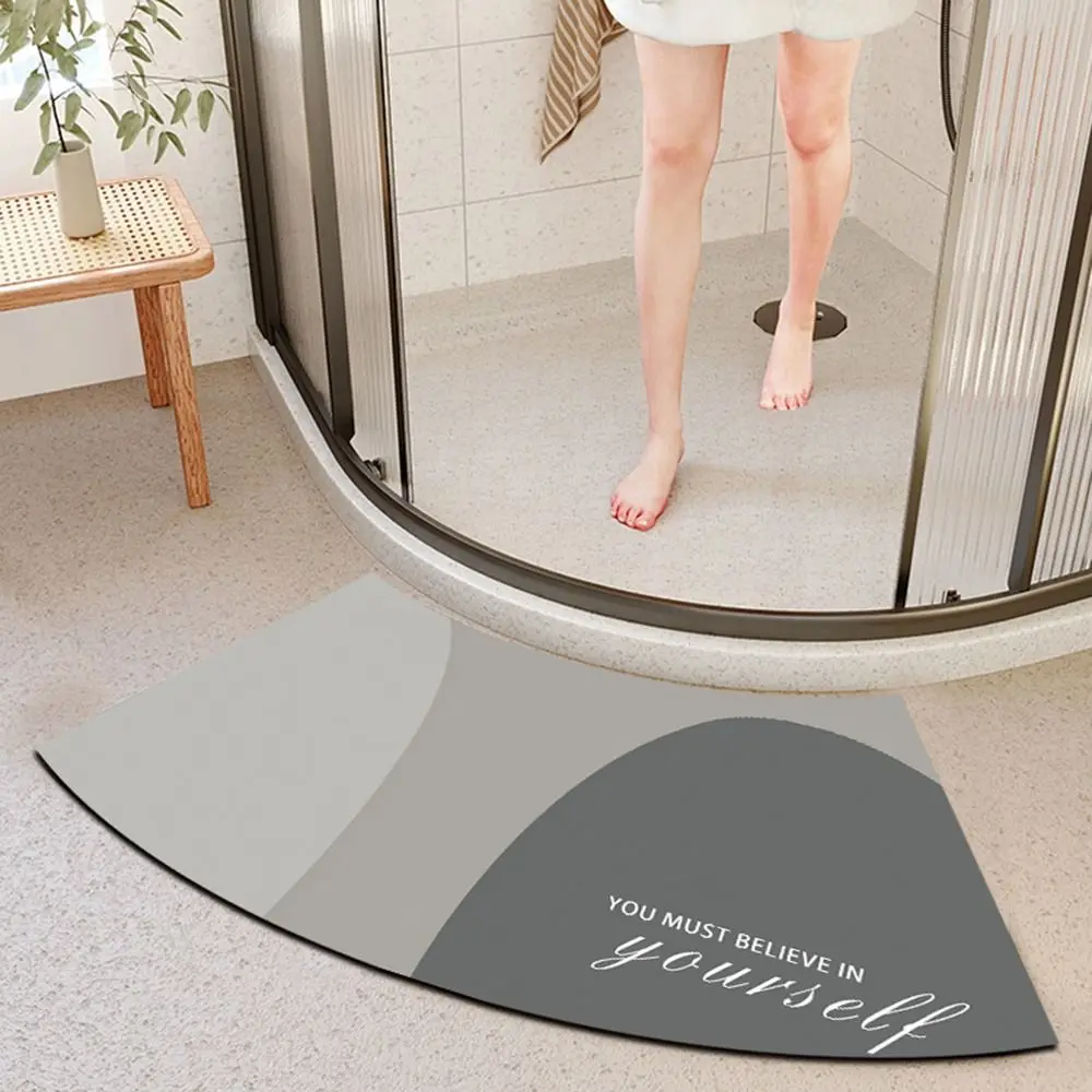 40x75cmHotFloorCarpetCornerBathtubforQuadrantNonSlipBathRug