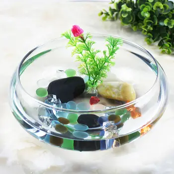 Plastic Aquarium Tank Multi Function Betta Tank Desktop Gold Fish Tank Office Decor Landscape Fish Turtle Tank for Home Decors