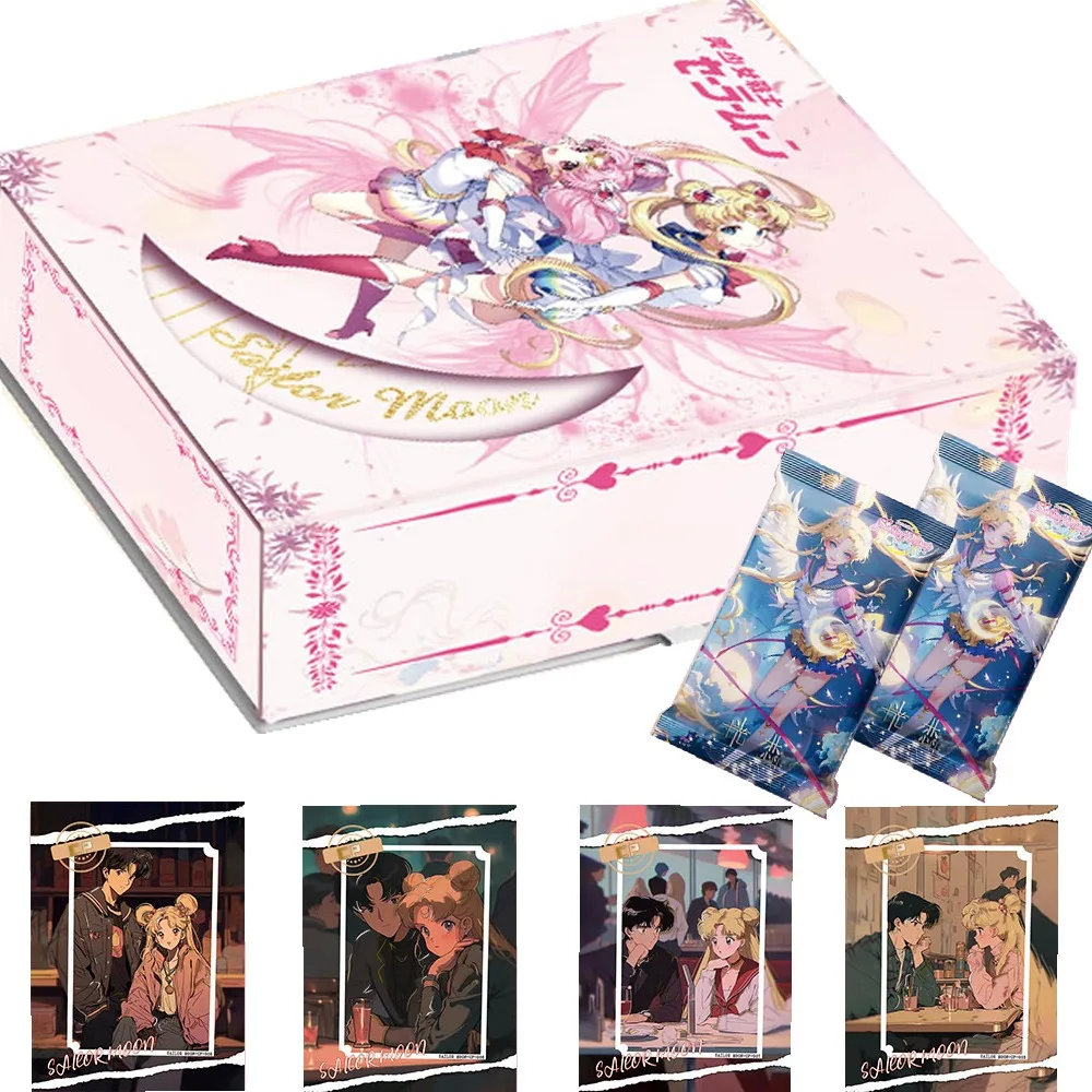 

Оригинальная коллекционная карточка Сейлор Мун для девочек, милая красота, тематический аниме персонаж Tsukino Usagi Chiba Mamoru Doujin, игрушка в подарок