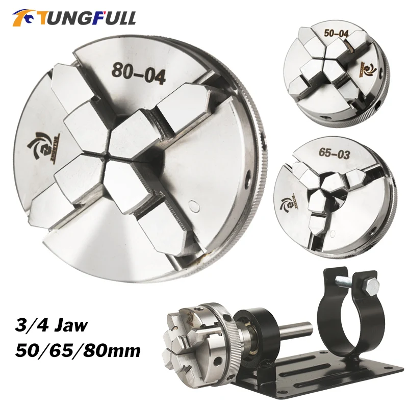 Three Jaw Chuck - Zinc Alloy Mini Lathe Three Jaw Chuck M12*1 Electric