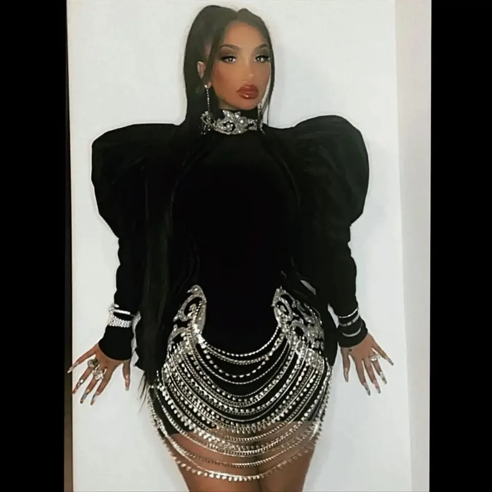 Dolcevita da donna abbigliamento estivo di lusso Sparkle Crystal