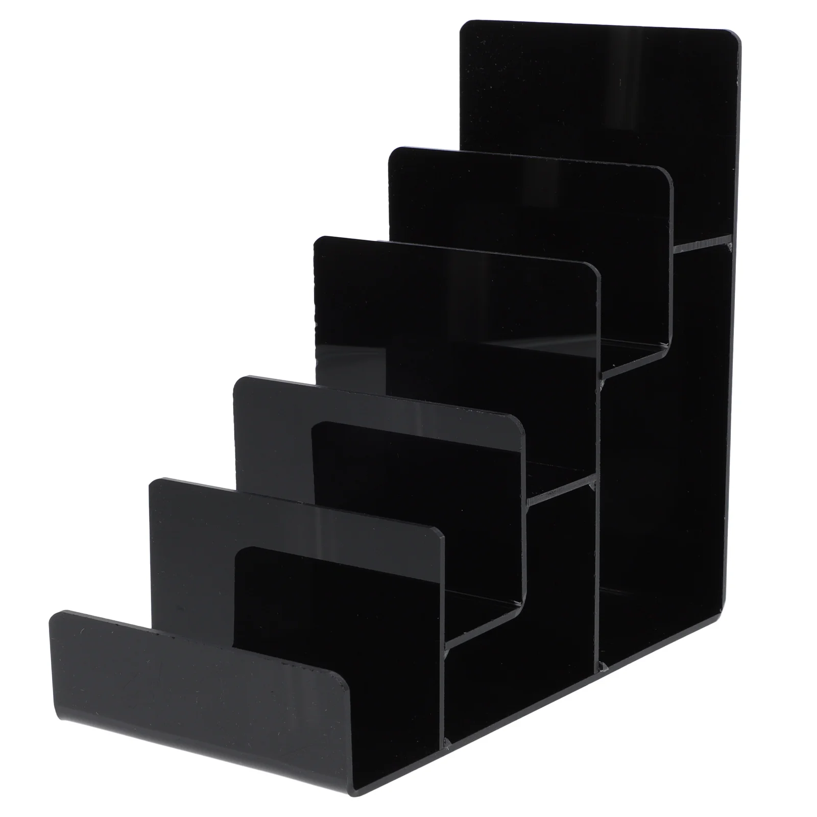 

5 Tier Acrylic Display Stand Clear Riser Display Shelf Perfume Organizer Wallet Purse Glasses Display Holder Figures
