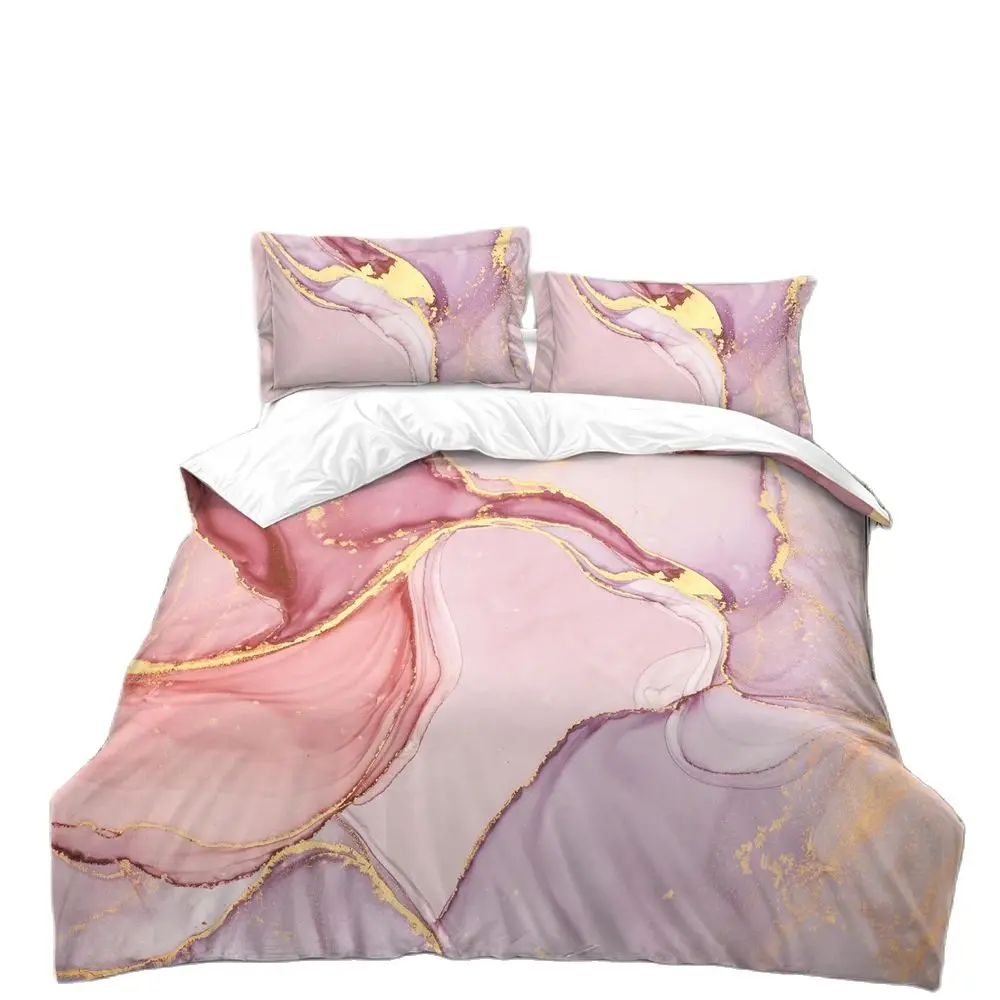 ChicMarbleDuvetCover1DuvetCover2Pillowcases3DDigitalPrinting