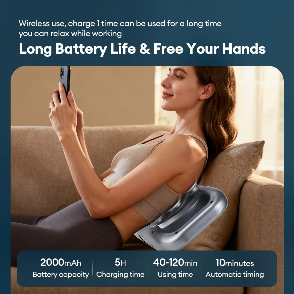 48-Head Fascia Gun High-Frequency Vibration Fascia Gun Back Waist Thigh Massager Neck Shoulder Massager Effectively Relax Muscle