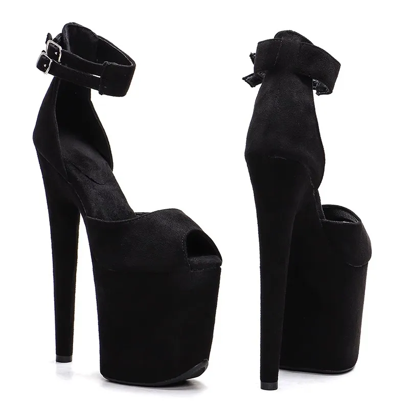 

Женские босоножки из ПУ кожи, на высоком каблуке 20 см/8 дюймов