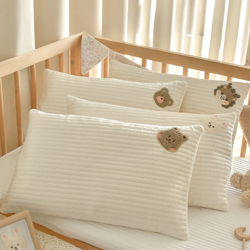 Soft Baby Pillow Autumn Winter Thicken Comfortable Newborn Pillow Baby Sleep Headrest Breathable Mom's Love