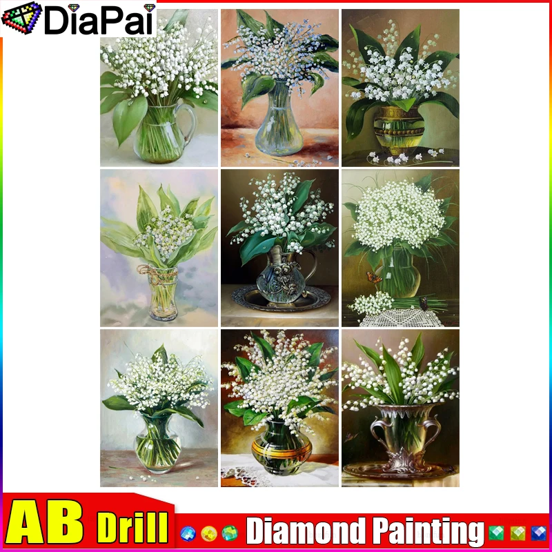 

Алмазная картина диадеи AB DIY 5D «Цветочная фотография», полная Алмазная вышивка, распродажа картины фотографий, для праздничных подарков