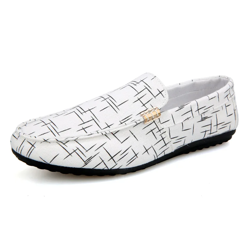 Spring Summer Men's Loafers Comfortable Flat Casual Shoes Men Breathable Slip-On Soft Leather Driving Shoes Moccasins 5