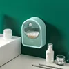 1pc Makeup Cotton Storage Box Wall Mounted Hanging Wall Flap Put Makeup Cotton Remover Box Cotton Sheet Cotton Swab Cosmetic Box 4