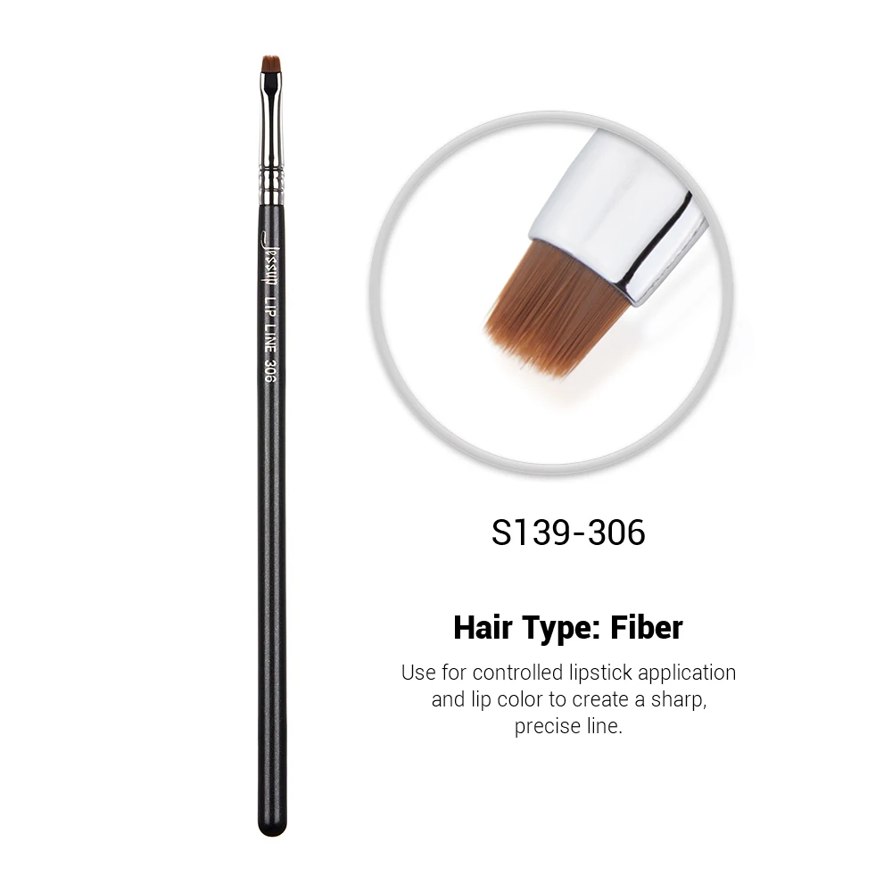 Jessup Lip Brush Professional Lip Makeup Brushes Lipstick Streak-Free Application Small Tongue Shape Contour Define Lips
