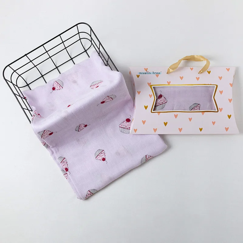 

120*120CM Baby Swaddle Blankets Muslin Blankets 100% Bamboo Fiber Swaddling Wrap Soft Bedding Newborn Infant Baby Bath Towel