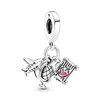 New Aircraft Lightning Pendant Splittable Sun & Moon Charm Bead Fit Original European 925 Silver Bracelet DIY Women Jewelry Gift 3