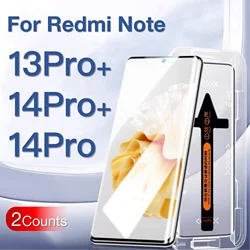 Premium Toughened Glass Screen Protector with Installation Kit - 2 Pack (Redmi Note 14Pro)