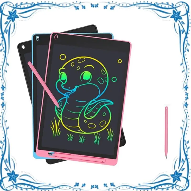 12 인치 K 모델 Lcd 필기 보드 컬러 드로잉 낙서 눈 보호 쓰기 보드 컬러 스크린, 라이트 블루 약 284X185mm