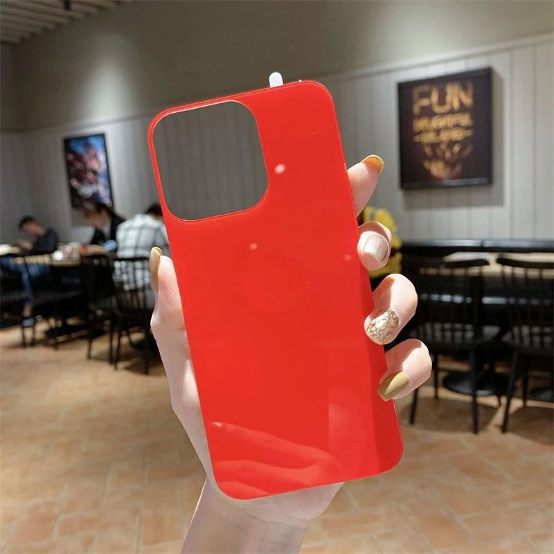 Vibrant Multi-Color 9H Tempered Glass Back Protector - Ultimate Scratch-Resistant Full Cover